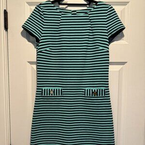 Lily Pulitzer Blue and green striped dress with pockets